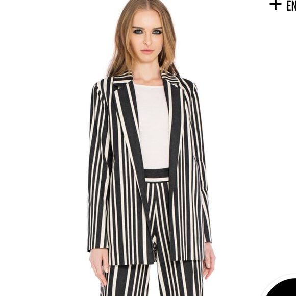 NETA NOTCH COLLAR BOYFRIEND BLAZER - Picture 3 of 3